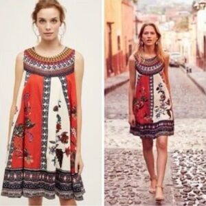 Maeve Red Sleeveless A-line Mini Dress